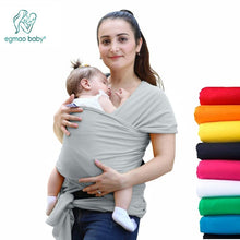 Load image into Gallery viewer, EGMAO Comfortable Fashion Infant Sling Soft Natural Wrap Baby Carrier Backpack 0-3 Yrs Breathable Cotton Hipseat Nursing Cover