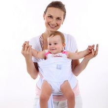 Load image into Gallery viewer, EGMAO Comfortable Fashion Infant Sling Soft Natural Wrap Baby Carrier Backpack 0-3 Yrs Breathable Cotton Hipseat Nursing Cover