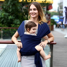 Load image into Gallery viewer, EGMAO Comfortable Fashion Infant Sling Soft Natural Wrap Baby Carrier Backpack 0-3 Yrs Breathable Cotton Hipseat Nursing Cover