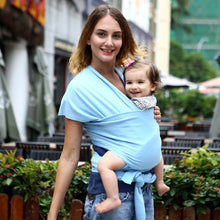 Load image into Gallery viewer, EGMAO Comfortable Fashion Infant Sling Soft Natural Wrap Baby Carrier Backpack 0-3 Yrs Breathable Cotton Hipseat Nursing Cover