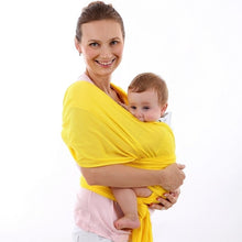 Load image into Gallery viewer, EGMAO Comfortable Fashion Infant Sling Soft Natural Wrap Baby Carrier Backpack 0-3 Yrs Breathable Cotton Hipseat Nursing Cover