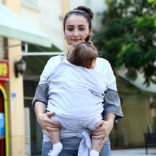 Load image into Gallery viewer, Baby Carrier Sling For Newborns Soft Infant Wrap Breathable Wrap Hipseat Breastfeed Birth Comfortable Nursing Cover Dark Grey