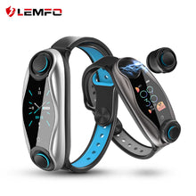 Load image into Gallery viewer, Bracelet Fitness Ecouteur Bluetooth sans fil 2 en 1 Bluetooth 5.0
