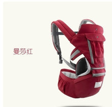 Load image into Gallery viewer, AIEBAO Breathable Ergonomic Baby Carrier Backpack Portable Infant Baby Carrier Kangaroo Hipseat Heaps Baby Sling Carrier Wrap
