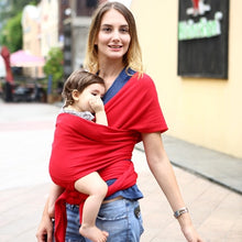 Load image into Gallery viewer, EGMAO Comfortable Fashion Infant Sling Soft Natural Wrap Baby Carrier Backpack 0-3 Yrs Breathable Cotton Hipseat Nursing Cover
