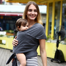 Load image into Gallery viewer, EGMAO Comfortable Fashion Infant Sling Soft Natural Wrap Baby Carrier Backpack 0-3 Yrs Breathable Cotton Hipseat Nursing Cover
