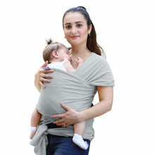 Load image into Gallery viewer, Baby Carrier Sling For Newborns Soft Infant Wrap Breathable Wrap Hipseat Breastfeed Birth Comfortable Nursing Cover Dark Grey
